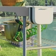 thumbnail image 2 of Resenkos Gray Folding Fish Cleaning Table with Sinks, Portable Camping Sink Table with Faucet, Drainage Hose, Sprayer, Shelf, Drawer, 2 of 7