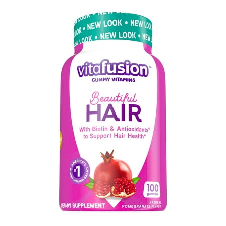 Vitafusion Beautiful Hair Gummy Vitamins, 100ct