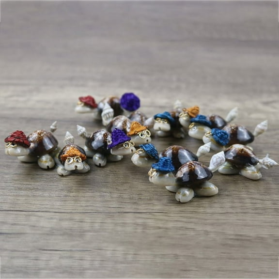 2Pcs Cute Cartoon Little Turtle Sea Shells Art Craft Natural Small Tortoise