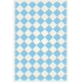 thumbnail image 2 of Aspen Brands RUG7LB46 4 x 6 ft. English Checker Design Rug - Light Blue & White, 2 of 2