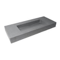 thumbnail image 4 of ALFI brand ABCO48R 48" Solid Concrete Rectangular Countertop Sink, 4 of 7