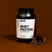 Bare Performance Nutrition, BPN Whey Protein Powder, Fudge Chocolate, 25g of Protein, Excellent Taste & Low Carbohydrates, 88% Whey Protein & 12% Casein Protein, 27 Servings