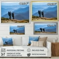 thumbnail image 4 of Designart "Couple Backpacking And Hiking In The Canadian Wilderness" Hiking Floater Framed Wall Decor, 4 of 5