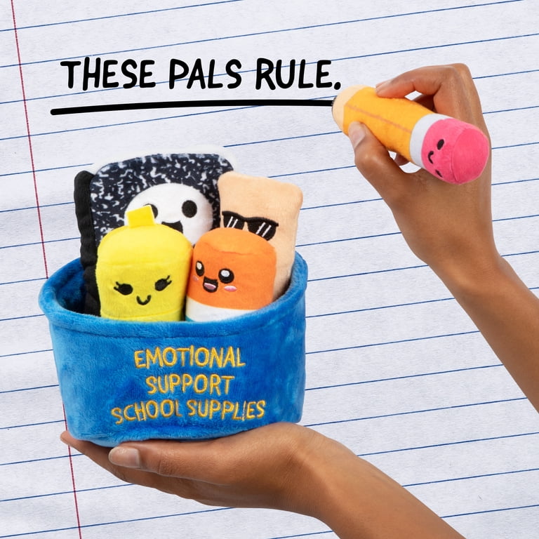 School Supply Plush Toys with Carrying Basket Set photo 3