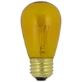 thumbnail image 3 of Northlight Ampoules de Remplacement de Noël Incandescentes S14 Style Edison Transparent - Jaune - Lot de 25, 3 of 6