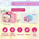 thumbnail image 2 of Mejora la cámara selfie para niños, regalos de cumpleaños de Navidad para niños de 3 a 9 años, cámaras de vídeo digital HD para niños pequeños, juguete portátil para niños de 3 4 5 6 7 8 años con tarj JFHHH pequeña, 2 of 5