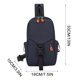 thumbnail image 3 of Bolso deportivo de cintura para hombre - Bolsa de cangurera cruzada de gran capacidad con 3 modos de transporte, correa de hombro, base engrosada, 3 of 5