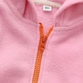 thumbnail image 5 of Zshosam Infant Jacket Toddler Kids Fleece Hooded Jacket Coat with Zipper Lightweight Long Sleeve Thick Warm Outerwear Size 6 12 Months,(Pink 6-12 Months), 5 of 5