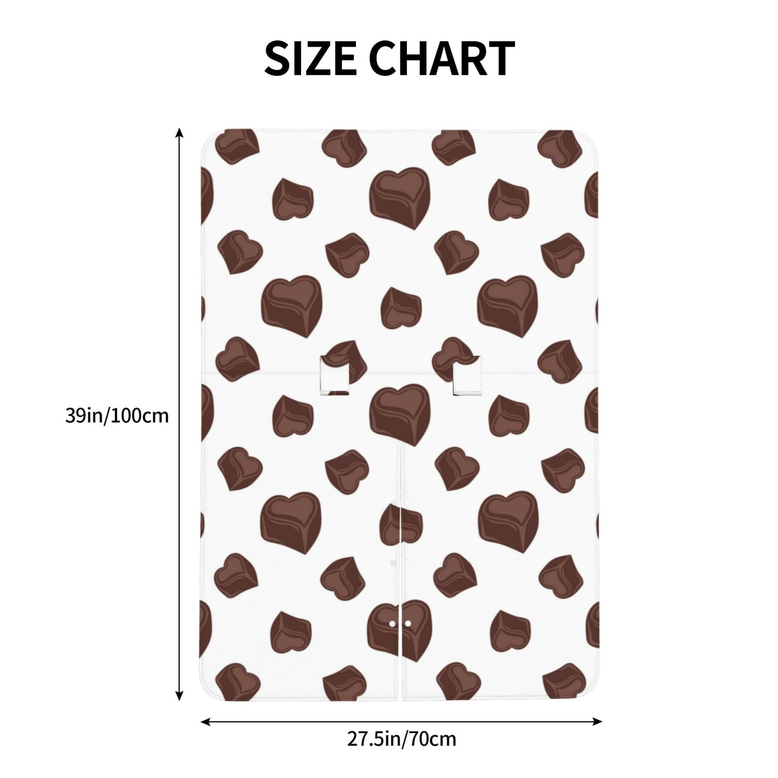 Car Seat Cover Baby - Heart Shape Chocolate Print Breathable Infant Car Seat Cover for Baby Carseat, Lightweight Comfort Baby Essentials Must Haves Newborn Stuff for Girl Boy