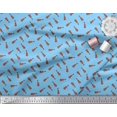 thumbnail image 2 of Soimoi Tissu de Canard de Coton Guitare Instrument de Musique Tissu Imprimé 1 Yard 56 Inch Wide, 2 of 3