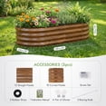 thumbnail image 4 of 4x2x1 FT Raised Garden Bed Kit, Galvanized Metal Planter Box, 4 of 8