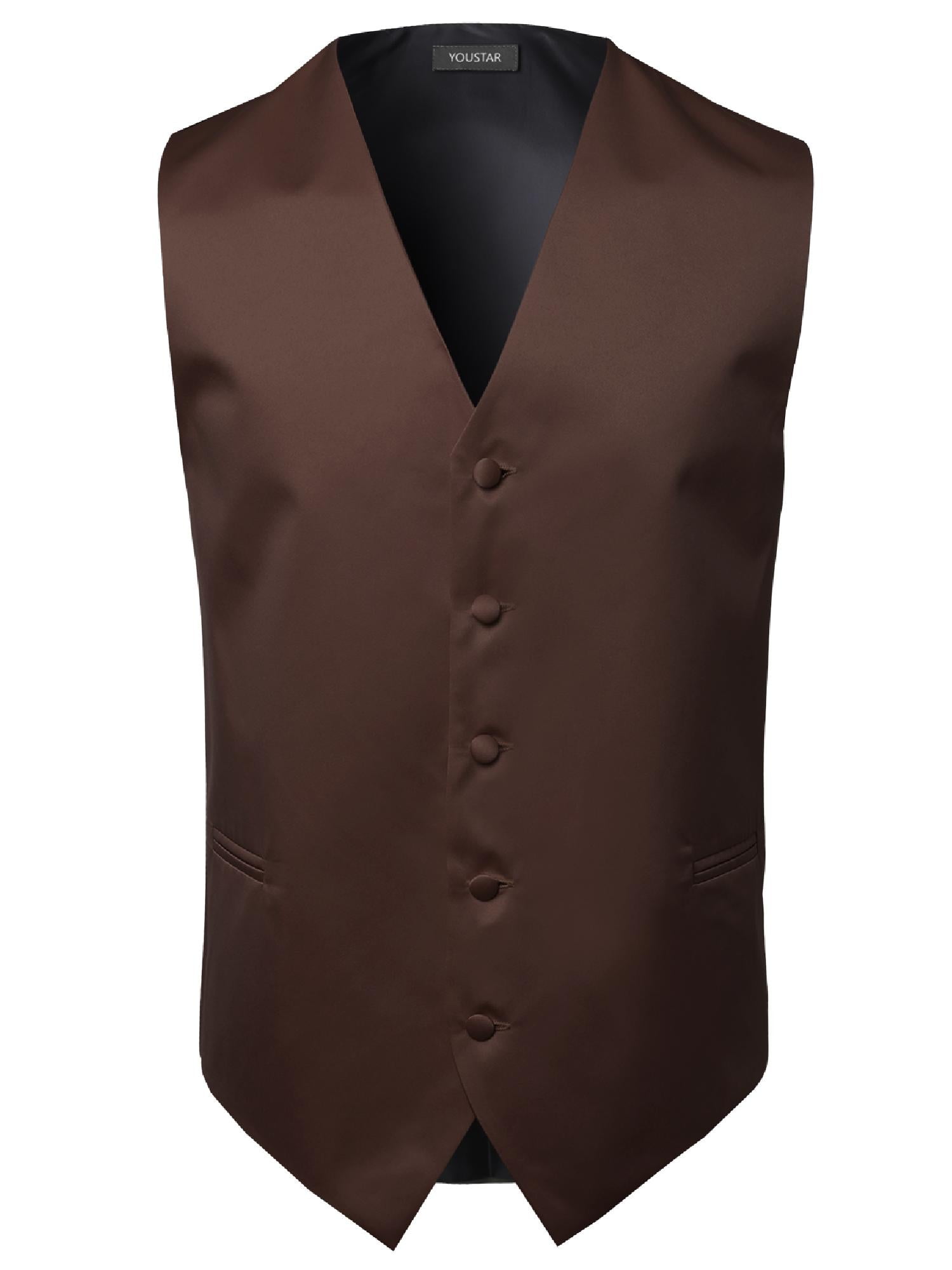 FashionOutfit Men's Classic Solid Suit Vest in Various Colors