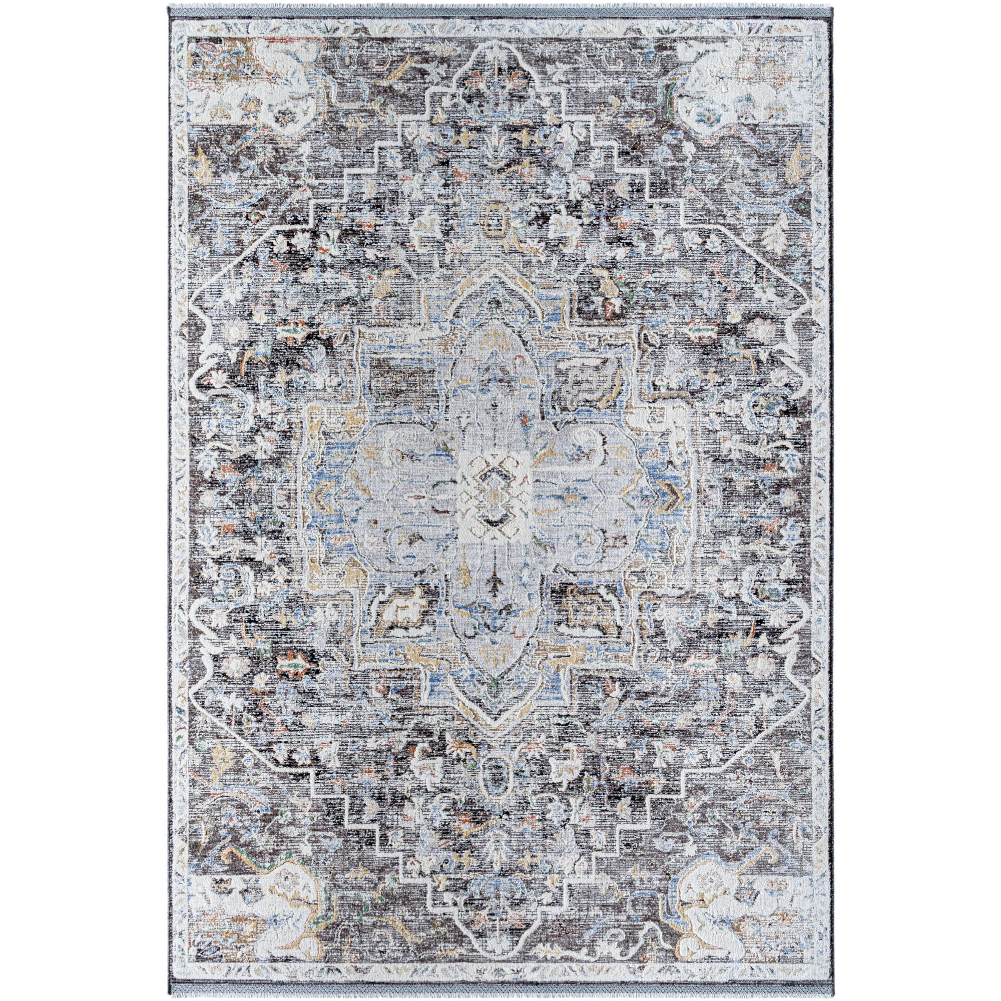 Artistic Wavers Rivaldo Area Rug, 7'10" x 10', Gray/Multi-color