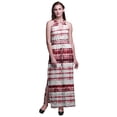 thumbnail image 1 of Bimba Tie-Dye Women Sleeveless Crew Neck Halter Gown With Side Slits Maxi Dress-Large, 1 of 6