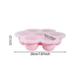 thumbnail image 2 of Leeye Red Large Silicone Ice Cube Tray with Lid, 7 Cavity Baby Food Freezer Storage Mold, Reusable Silicone Freezing Tray for Puree, Red 7.9x7.9x2 inches, 2 of 8