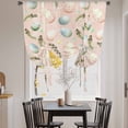 thumbnail image 3 of Easter Eggs Balloon Curtains for Bedroom/Front Door/Bathroom, Spring Ethnic Colorful Egg Feather Vintage Tie Up Curtains 63 Inch Length Light Filtering Kitchen Curtains Shades for Windows 46"x63", 3 of 8