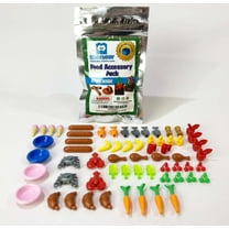 Brick Loot Toy Food Accessory pack, 65 Pieces, Compatible with Major Brands, Perfect for Collectors