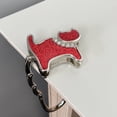 thumbnail image 3 of Wrapables Stylish Purse Hook Hanger, Foldable Handbag Table Hanger, Red Cat, 3 of 7