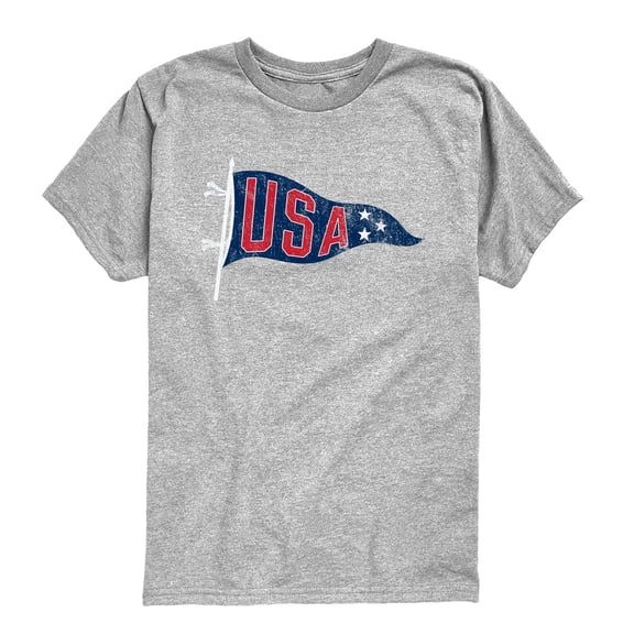 Instant Message - USA Pennant - Youth Boys Short Sleeve Graphic T-Shirt