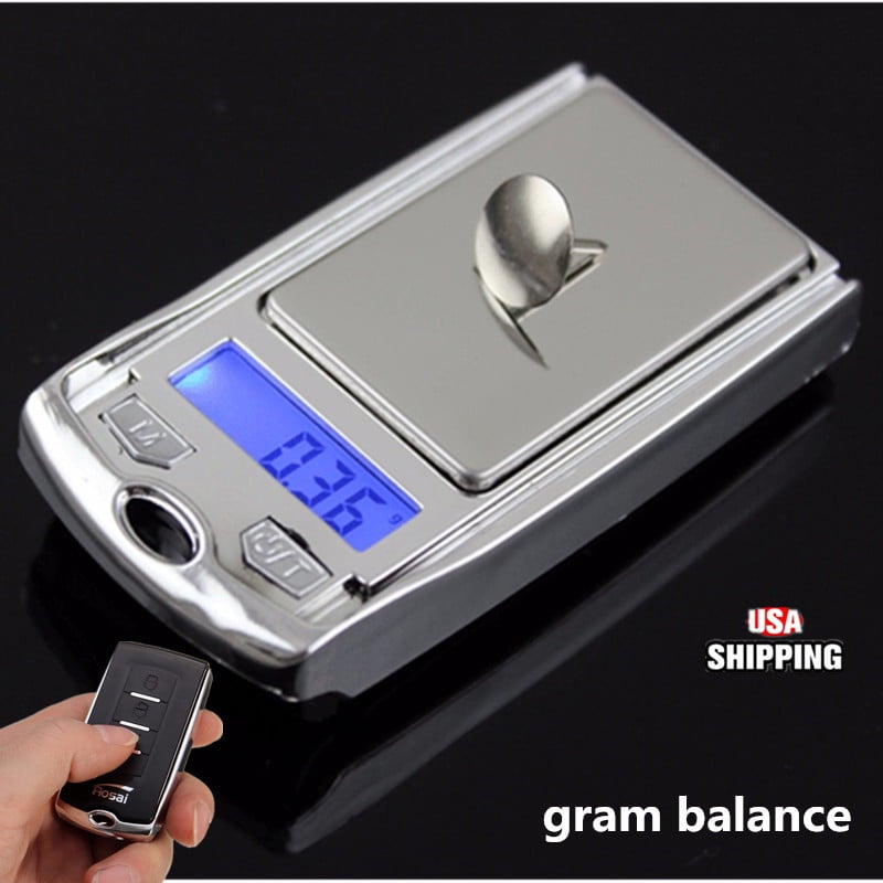 Mini Pocket LCD Digital Car Key Ultrathin Scale Pocket 100g 0.01g Light Weight