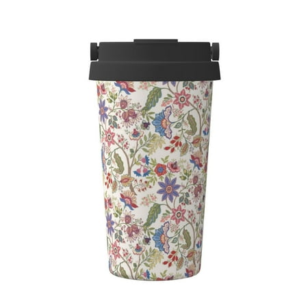 

Junzan Paisley Flowers for Stainless Steel Vacuum Insulated Tumbler - Reusable Insulated Cold Brew Iced Coffee Cup Thermos -Gifts for Women Men Him Her