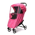 thumbnail image 1 of "WonderBuggy Universal Stroller Weather Shield Rain Cover with Bubble,Waterproof, Windproof Protection, Travel-Friendly, Outdoor Use, Easy to Install and Remove (Pink)", 1 of 3