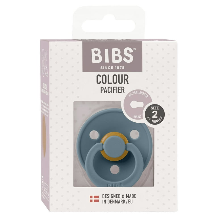 Bibs Pack 2 Chupetes Colour Pacifier Tetina Anatómica de Caucho Natural  Talla 2 6-18m