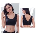 thumbnail image 3 of NECHOLOGY Sports Bras 4 Pack Nursing Maternity Womens Sleep Comfort Bralette Bra Black Large, 3 of 5