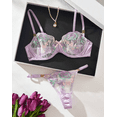 thumbnail image 4 of Purple Lingerie Set Spring Floral, 4 of 5