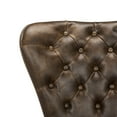 thumbnail image 5 of Safavieh Ashby Tufted Leather Swivel Counter Stool, Set of 2, 5 of 12