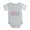 Heather Gray, variant on CafePress - 3 Logo_T Shirt_Design_White - Cute Infant Baby Football Bodysuit
