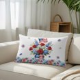 thumbnail image 6 of Independence Day Floral Throw Pillow Cover 16 x 24 Inch Decorative Pillow Cover Red Blue Roses Patriotic Lumbar Pillowcase Seasonal Rectangle Cushion Case for Couch Sofa Bed Living Room, 6 of 9