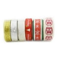 thumbnail image 3 of 9 Rouleaux Ruban de Noël, 2 Verges/rouleau Rubans Gros-Grain Rubans Polyester Xmas, 3 of 6