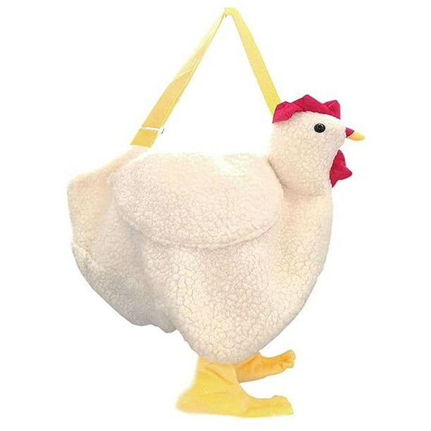 Bolso de pollo bolso de pollo bolso cruzado de gallina esponjoso bolsos de felpa bolso de hombro de dibujos animados para mujeres