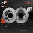 thumbnail image 5 of A-Premium 11.69 inch (296.8mm) Front Vented Disc Brake Rotors + Ceramic Pads Kit Compatible with Select Toyota Models - Tacoma 1995-1998, Tacoma 2004 3.4L, 4Runner 1996-2002, 6-PC Set, 5 of 8