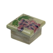Kathy Lande Cluster Of Grapes Wooden Jewelry Keepsake Box