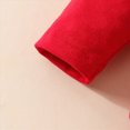thumbnail image 6 of NOLDARES My First Christmas Outfit Newborn Baby Girl Romper Flare Leg Pants Headband Set Fall Winter Clothes,C039-Red, 6 of 9
