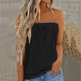 thumbnail image 2 of XIYON Women's Summer Tank Tops Women Print Strapless Bandeau Tank Casual Sleeveless Summer Vacation Loose Holiday Top Shirt Women Tanks Top Summer Fashion Clothing, 2 of 5