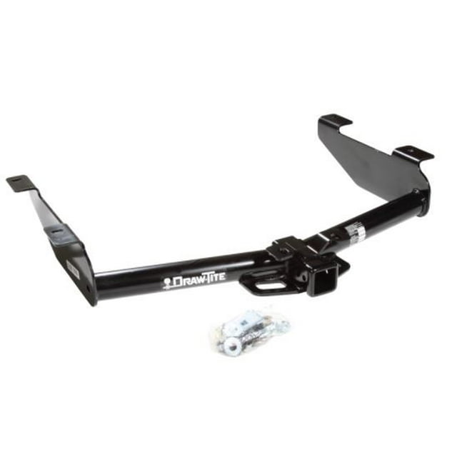 Draw-Tite Trailer Hitch Rear 75550 Max-Frame; Class IV; Round Tube Welded; 2 Inch Receiver; 6000 Pound Weight Carrying Capacity/600 Pound Tongue Weight