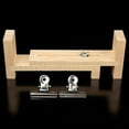 thumbnail image 6 of Wood Bracelet Jig with Scale Adjustable Length Bracelet Maker Kit DIY Hand Knitting Tool Bracelet Braiding Jig with 2 Clips for Belts Lanyards, 6 of 8