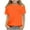 Orange, variant on Girl's T-shirts 2025, Relaxed Fit Summer Crewneck Casual Short Sleeve Tops Yellow Size 12-13T