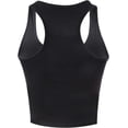 thumbnail image 4 of XINQIHANG 4 Pieces Women's Crop Tops Cotton Basic Tank Tops Racerback Sleeveless Sports Workout Crop Tank Tops, 4 of 7