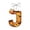 Q, variant on Halloween Hanging Letter Ornaments with Pumpkin Skull and Bat Design, 3.15 Inch Acrylic A-Z Alphabet Decorations for Tree Window Wall Party Favors