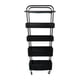thumbnail image 1 of Carro rodante para baño perfecl con ruedas 40 x 15 x 107 cm negro, 1 of 8