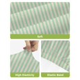 thumbnail image 4 of Sage Green Striped Bar Stool Covers Set of 2, Modern Simple Farmhouse Beige Stretch Washable Bar Chair Covers with Backs, Removable Pub Counter Height Chair Cover for Kitchen Dining Room Cafe, 4 of 7