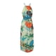 thumbnail image 4 of Vestido largo floral bohemio largo con estampado de verano para mujer para fiesta de noche en la playa Fridja  nalpqowj5619, 4 of 7