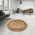 thumbnail image 4 of Ahgly Company Machine Washable Indoor Rectangle Industrial Modern Mahogany Brown Area Rugs, 5' x 8', 4 of 7