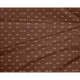 thumbnail image 4 of oneOone Polyester Lycra Brown Fabric Eyes Face Craft Projects Decor Fabric Printed By The Yard 56 Inch Wide, 4 of 4