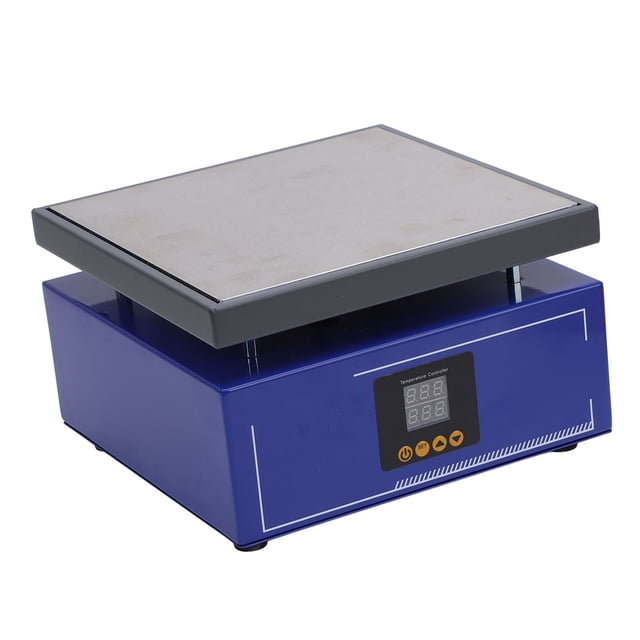 600W Soldering Hot Plate, LED Microcomputer Electric Hot Plate, Constant Temperature Dual Digital Display Preheating Station, 200X200mm