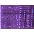 thumbnail image 1 of Ahgly Company Indoor Rectangle Solid Purple Modern Area Rugs, 7' x 9', 1 of 4